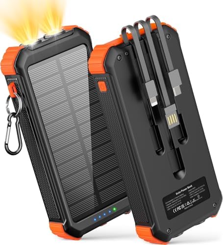 LATIMERIA 45800 m Ah Solar Power Bank – High-Capacity Portable Charger with QC 3.0 Fast Charging, USB-C Connectivity, and Eco-Friendly Solar Technology for i Phone, Samsung, Google Devices – Ultimate Reliability for On-the-Go Power Solutions