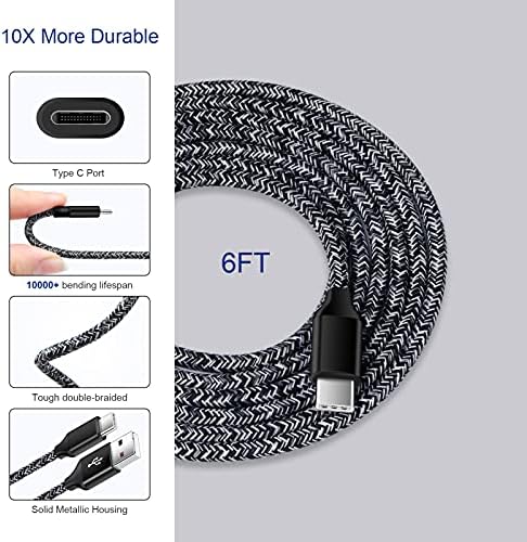 Ultra-Fast Android C Type USB C Car Charger for Samsung Galaxy S25 Ultra – 3.4 A Quick Charge Adapter with 3 FT Coiled Cable for Seamless Connectivity on the Go – Compact, Durable, and Perfect for Road Trips and Daily Commutes