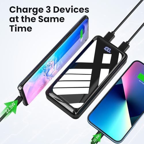 High-Capacity Bextoo 30,000 m Ah Portable Power Bank with LCD Display – Dual Output & Input Ports for Fast Charging Compatible with i Phone, Android, and Tablets – Ultimate Travel Companion for Reliable Energy On-the-Go