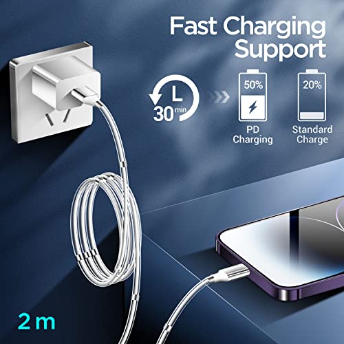Revolutionary Magnetic Charging Cable 3 FT – Ultra-Fast MFi Certified Lightning Connection for i Phone & i Pad – Durable Nano Data Sync 2-Pack – Effortless Alignment for Seamless Charging at Home or On-the-Go – Compatible with All i Phone Models from 5 to 14 Pro Max – Protects Charging Ports from Wear and Tear