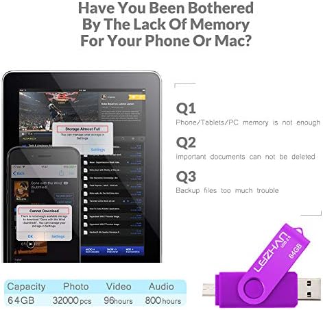 Unlock Ultimate Storage with LEIZHAN 128 GB OTG Flash Drive – Fast USB 2.0 Micro Pendrive for Android Devices, Perfect for Samsung Galaxy, Xiaomi, LG, Sony, One Plus, HTC, and Meizu – Reliable, Portable Memory Solution for Photos, Videos, and Documents
