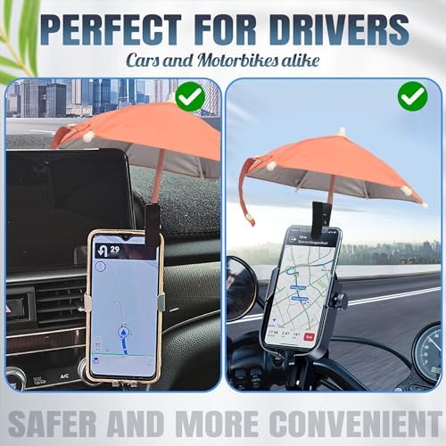 Smartphone Sunshade – Clip-On UV Protection Umbrella for Phones, Universal Fit Outdoor Accessory, Lightweight & Portable Sun Shield in Bright Yellow – Enhance Comfort & Visibility on Sunny Days