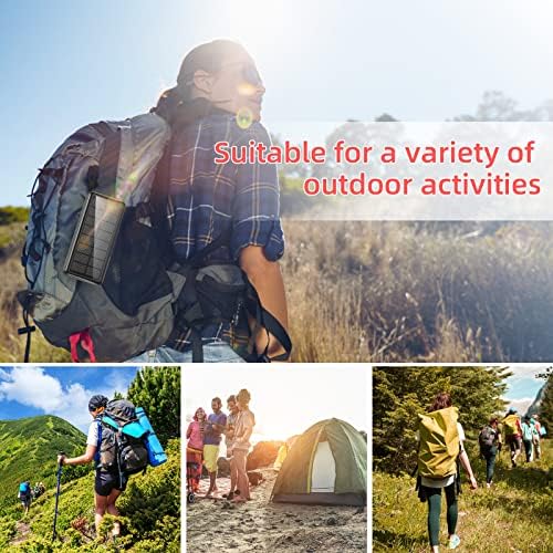 Ultra-Reliable 50,000 m Ah Solar Power Bank with Built-in Cable and Wall Plug | 30 W Fast Charging External Battery Pack with 5 Outputs, Dual LED Flashlights, and Integrated Phone Holder for On-the-Go Convenience (Blue) – Perfect for Travel and Outdoor Adventures