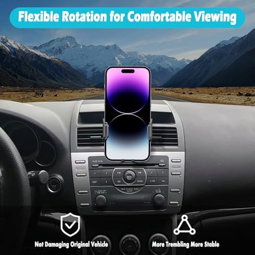 Mazda 6 2003-2008 Premium 360-Degree Phone Holder – Versatile Car Mount for 4-7 Inch Devices, Thick Case Friendly, Effortless Installation for Enhanced Hands-Free Navigation and Safety