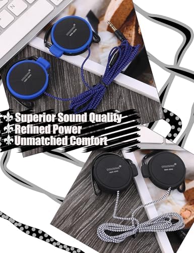 Vibrant Pink Over-Ear Kids Earbuds with Secure Earhooks – Perfectly Designed Audio Companion for Ages 3-8, Ideal for School, Home, and On-the-Go Listening with Universal 3.5 mm Compatibility for Phones and PCs