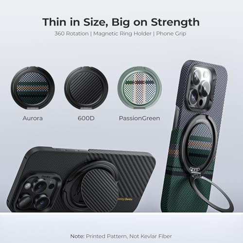 Premium BENKS Magnetic Phone Grip Ring Holder for Mag Safe – 360° Rotatable Adjustable Stand for i Phone 16/15/14/13/12 Series – Sleek Black Design for Enhanced Security and Hands-Free Comfort – Ideal for On-the-Go Usage and Effortless Device Control