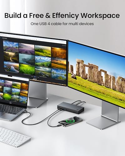 Silkland USB4 Thunderbolt 4 Cable – Ultra-Fast 40 Gbps Data Transfer, 240 W Rapid Charging, 8 K@60 Hz Video Output, 1 FT Compact Design – Perfect for i Phone 16, Mac Book, e GPU, and More – Unmatched Performance for Modern Connectivity