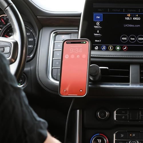 Experience Ultimate Stability with the Quad Lock Suction Car Phone Holder – Precision Engineered for i Phone, Galaxy, Pixel, and Universal Adapters – Effortless Hands-Free Navigation and 360-Degree Viewing Flexibility – Sleek Dashboard and Windshield Mount for Enhanced Driving Safety and Convenience