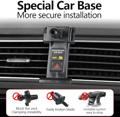 Transform Your Volkswagen Jetta Driving with a Custom-Fit Phone Holder Mount (2019-2024) – Superior Stability, 360-Degree Rotation & Hands-Free Functionality for Safe Navigation and Communication on the Go