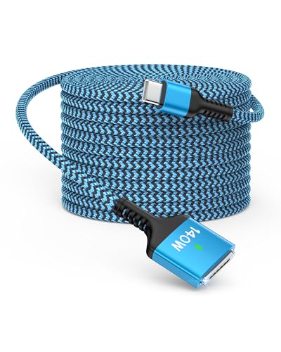High-Performance USB C to Magnetic 3 Charging Cable – 140 W Fast Charge Braided 6 FT Power Cord for Mac Book Pro (14” & 16” M4/M3/M1) & Air (13” & 15” M2) – Magnetic Connection for Effortless Use – Durable, Tangle-Free Design for Ultimate Convenience and Speed