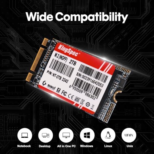 Transform Your Computing with King Spec NT Series 256 GB M.2 2242 SATA SSD – Ultra-Fast Internal Drive for Laptops, Ultrabooks, & Desktops | Unmatched Speed and Reliability for Everyday Users and Gamers