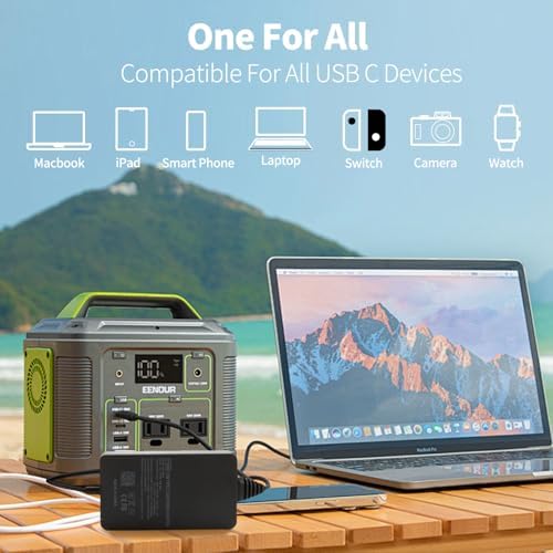 Ultra-Universal 100 W USB-C Car Charger for Laptops and Devices – Fast Charge Your Mac Book, Dell, HP, Lenovo, Asus, Google & More – Compatible with 12 V/24 V Vehicles, Enhanced Safety Features, and 12-Month Warranty – One Charger for All Your Devices!