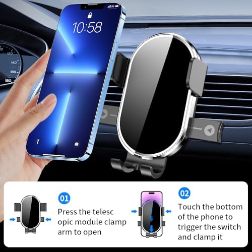 Premium 360-Degree Rotating Car Phone Holder for Audi A3, S3, RS3 (2014-2020) – Effortless Navigation & Hands-Free Calling Accessory for Your Dashboard – Stylish Mobile Cradle Enhancing Safety and Functionality