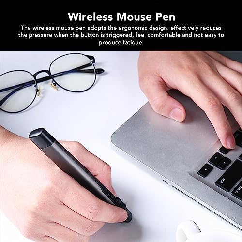 Revolutionize Your Workspace with the Serounder Wireless Bluetooth Optical Pen Mouse – Ultra-Responsive 2.4 GHz Mini Air Mouse for Laptops and Tablets, Ergonomic Design, 1200 DPI Precision, and 4 Customizable Buttons for Optimal Performance and Comfort