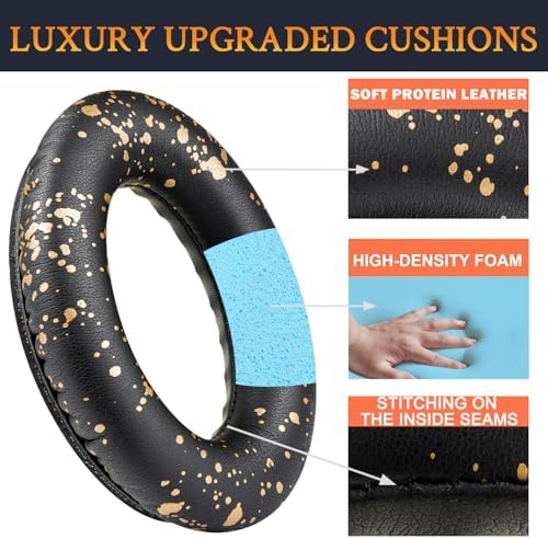 Ultimate Comfort Earpads for Bose QC35 & QC35 II – Luxurious Leather Design with Superior Noise Isolation Foam and Enhanced Thickness for Optimal Listening – Stylish Grey Replacement Cushions to Revitalize Your Headphones