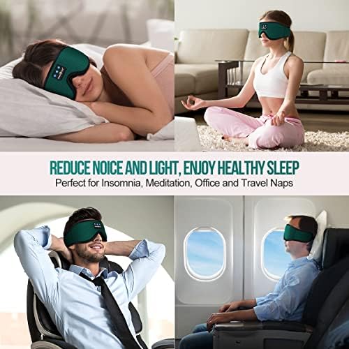 Ultimate Bluetooth Sleep Mask with High-Definition Sound: Perfect for Side Sleepers Seeking Unmatched Comfort and Entertainment – Experience Enhanced Connectivity, Crisp Audio, and Stylish Relaxation for Restful Nights and Mindful Moments – Ideal Gift for Music Lovers and Meditative Souls