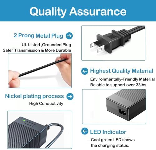 High-Efficiency 65 W AC/DC Power Adapter for BALDR Pioneer 300 & 500, Westinghouse i Gen300 – Ultimate Charging Solution for Portable Power Stations and Solar Generators, UL Certified for Rapid, Safe, and Dependable Energy Supply