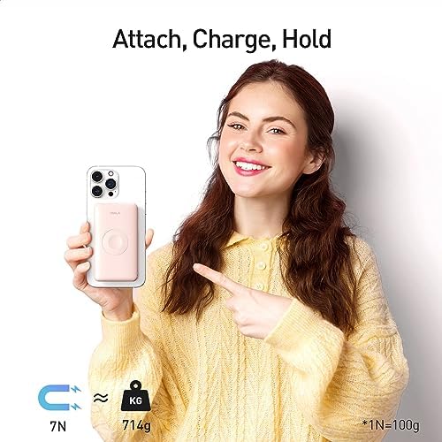 i WALK MAG-X Magnetic Wireless Power Bank with Integrated Apple Watch Charger – 10000 m Ah PD Fast Charging Solution for i Phone 16/15/14/13/12 Series and Apple Watch Ultra/8/7/6/5/4 – Ultimate Portability and Efficiency for On-the-Go Charging