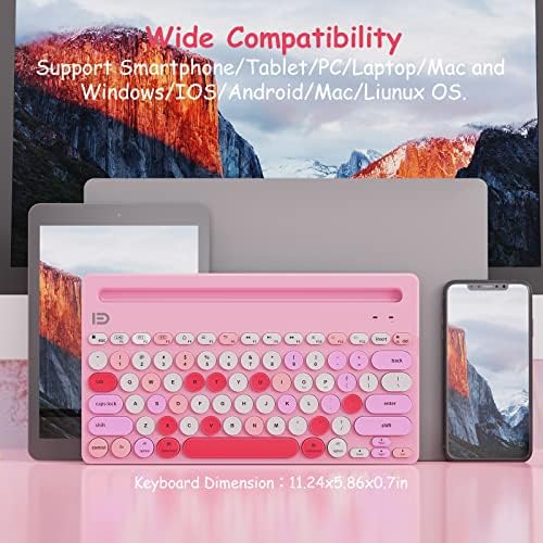 Elevate Your Typing Game with the HUO JI Wireless Multi-Device Keyboard – Effortlessly Connect to i Pad, PC, Tablet, and More! Dual-Mode Bluetooth & 2.4 G Functionality for Seamless Switching, Ergonomic Design, and Stylish Green Finish – Perfect for i OS, Android, and Windows Users!