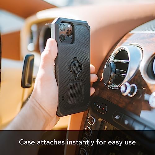 Rokform Magnetic Air Vent Phone Mount – Premium Aluminum Car Vent Clip for Secure Smartphone Accessibility, Effortless Installation & Enhanced Durability – Perfectly Compatible with Rokform Cases for Safer Driving Experience in Cars, Trucks, and Vans (Black)