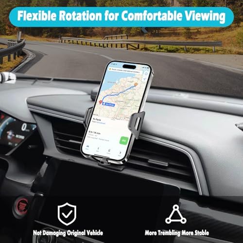 Secure and Stylish Car Phone Holder for Honda Civic 2012-2015 – Ultimate 360-Degree Rotation Mount for Thick Cases, Compatible with 4.7-7 Inch Smartphones | Effortless Installation for Enhanced Driving Convenience