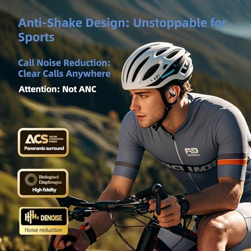 Elevate Your Active Lifestyle with Lightweight Purple Open Ear Bluetooth 5.3 Headphones for Women – Waterproof Sports Earbuds Featuring Smart Digital Display and Ergonomic Design for Ultimate Comfort During Running and Cycling Activities
