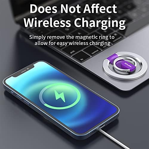 Magnetic 2-in-1 Phone Grip & Kickstand – Rapid X Snapo for i Phone 12-15 Series – Lightweight Aluminum Holder with 360° Flexibility and Enhanced Compatibility – Perfect for Hands-Free Viewing in Multiple Colors