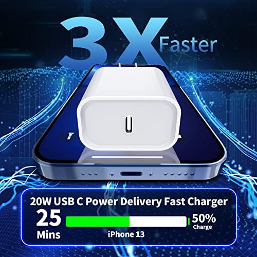 Rapid 20 W USB-C Wall Charger Duo for i Phone 14 & More – Stuffcool MFi Certified 6 FT Type C to Lightning Cable Included – Compact Fast Charging Power Adapter for Swift Device Recharging & Ultimate Safety Features