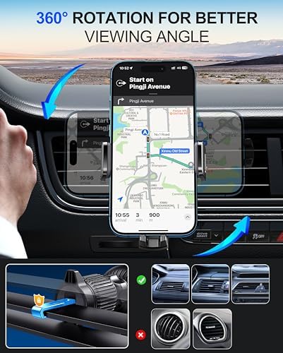 Elevate Your Driving Experience with the 15 W Fast Wireless Car Charger – Innovative Auto-Clamping Phone Holder for Effortless i Phone and Samsung Compatibility – Secure Air Vent Mount for Safe Charging and Enhanced Navigation