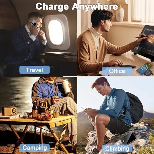 Magnetic Power Bank 10000 m Ah with PD 20 W Fast Charging – Ultra-Compact Portable Charger Compatible with Mag Safe for i Phone 12/13/14/15/16 Pro/Pro Max, Samsung, and Android Devices – Rapid Charging Solution for On-the-Go Power Needs
