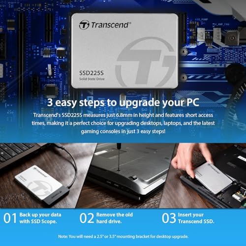 Transcend 120 GB SATA III Solid State Drive – Experience Blazing 6 Gb/s Speeds for Unmatched Performance in Laptops and Desktops – Reliable TLC NAND Technology for Smooth Multitasking and Optimal Data Storage Solutions
