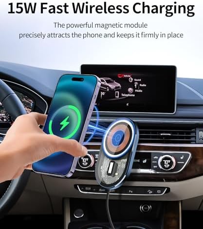 Elevate Your Audi Journey: Premium Wireless Charging Phone Holder for A4, A5, S4/S5/RS5 (2017-2025) – Effortless 360° Rotation, Custom Fit, and Streamlined Navigation Solution for Ultimate Driving Comfort
