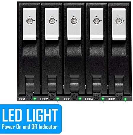 Kingwin Universal Hot Swap Mobile Rack for 2.5” & 3.5” SSD/HDD – Effortless Internal Tray-Less SATA Hard Drive Backplane Enclosure with 6 Gbps Support for SATA I/II/III & SAS I/II – Ultimate Flexibility and Enhanced Data Transfer Speed for Efficient Storage Management