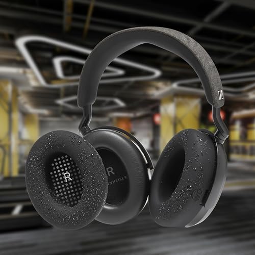 Transform Your Sennheiser Momentum 4 with WC Sweat Z Earpad Covers – Stylish Black Camo Protection for Active Lifestyles – Sweatproof, Washable Silicone Ear Pads for Ultimate Comfort and Enhanced Longevity