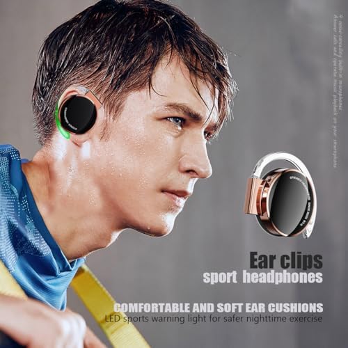 Transform Your Workout with Open Ear Wireless Bluetooth 5.3 Headphones – Ultimate Comfort, Secure Fit, and All-Day Battery Life for Cyclists and Fitness Buffs Seeking Unmatched Sound and Surrounding Awareness