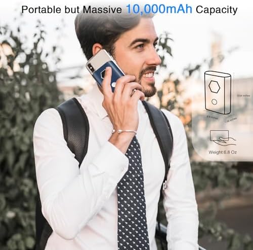 Miady 30 W Fast Charging Power Bank – 20,000 m Ah Portable Charger with Integrated USB-C Cable and LED Battery Indicator for i Phone 16/15/14/13, Galaxy, Android, and i Pad – Ultimate On-the-Go Power Solution for All Your Devices