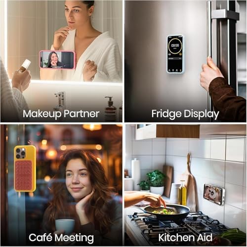 Klearlook 4-Pack Silicone Suction Cup Phone Mount – Creative Hands-Free Phone Grip for Stunning Selfies & Videos in Clear, Light Pink, Hot Pink, and Lavender – Innovative Double-Sided Suction Technology for Wide Compatibility – Premium Durable Design for Effortless Content Creation and Easy Maintenance