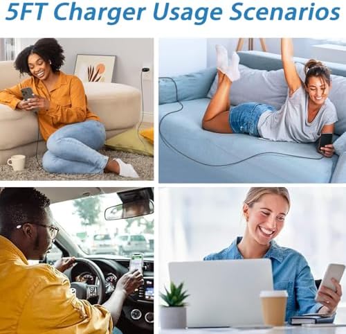 30 W USB-C Fast Charger for Motorola Edge & Razr – Rapid Power Delivery with 5 FT Cable – Essential Charging Solution for 2021-2024 Smartphones – Compact, Durable, and Safe for Everyday Use