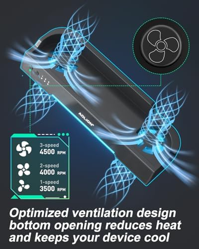 Transform Your Gameplay with the Premium Switch 2 Dual-Fan Cooling Dock – Customizable Speed Settings & Dynamic RGB Lighting for Ultimate Gaming Ambiance – Innovative Open Airflow for Superior Heat Management, Space-Saving Wall Mount Design, and Type-C Compatibility – Essential Accessory to Maximize Performance and Prevent Overheating During Intense Sessions!