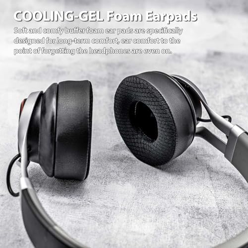 Upgrade Your Jabra REVO Headphones with TRANSTEK Premium Memory Foam Earpads – Luxurious Hybrid Velour for Ultimate Comfort, Effortless Installation, and Exceptional Sound Isolation for Audiophiles and Casual Listeners
