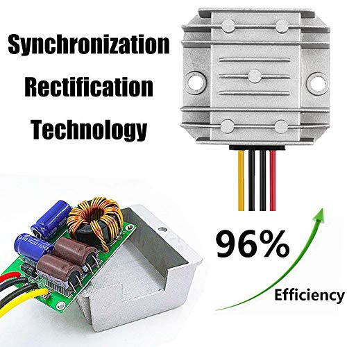 Ultimate 24 V 145 W DC-DC Voltage Regulator – Versatile Step Down/Up Converter (9 V-40 V to 24 V, 6 A) – Durable Waterproof Power Supply for Enhanced Golf Cart Performance and Accessory Compatibility