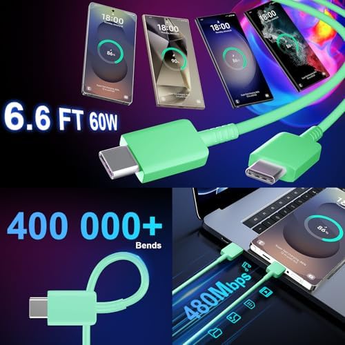 25 W Ultra-Fast Samsung Charger with 6.6 FT USB-C Cable | Rapid Charging Solution for Galaxy S25/S24/S23/S22/S21/Note Series | High-Speed Performance & Safety Features for On-the-Go Users | Ideal for Travel & Everyday Use | Boost Your Device’s Battery Life Effortlessly