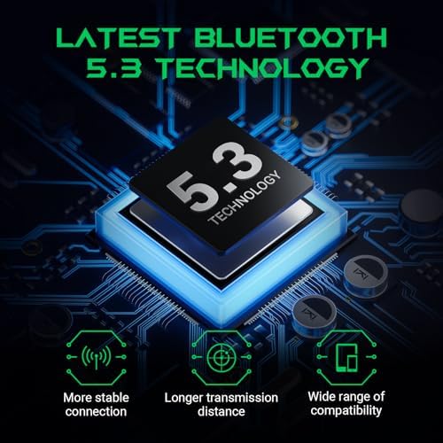 Unleash Superior Sound with Black Shark Wireless Earbuds – 35 ms Ultra-Low Latency Gaming Headphones, Bluetooth 5.2 for Seamless Connectivity, IPX5 Waterproof Design, 10 mm Drivers for Deep Bass, 4 Hyperclear Mics for Optimal Call Clarity, 20 Hours Playtime, Comfort Fit for Extended Use – Perfect for Gamers and Music Lovers Alike