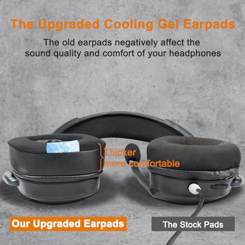 Transform Your Gaming Setup with SOULWIT Cooling-Gel Earpads for Corsair Void Series – Luxurious Ice Silk Fabric for Ultimate Comfort and Superior Sound Enhancement – Perfect Replacement Cushions for Void, Void Pro, Void Elite & Surround Wired/Wireless Gaming Headsets – Striking Red Storm Aesthetic for Unmatched Style and Performance