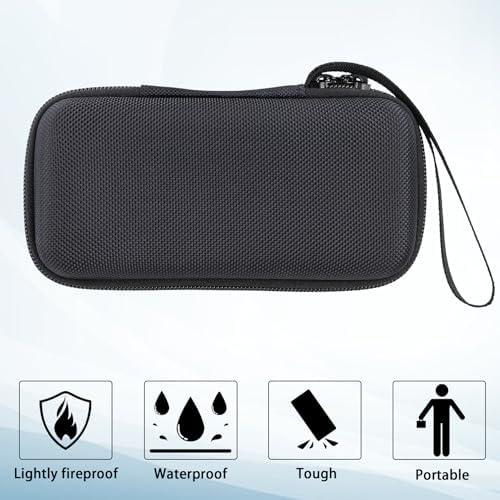 Khanka Premium Hard Travel Case for Anker Mag Go 6.6 k/10 k Power Banks & USB-C Adapters – Ultimate Protection & Organization on the Go, Shockproof Design with Soft Lining for Scratch Prevention, Lightweight & Compact Travel Accessory, Secure Zipper Closure for Safe Storage