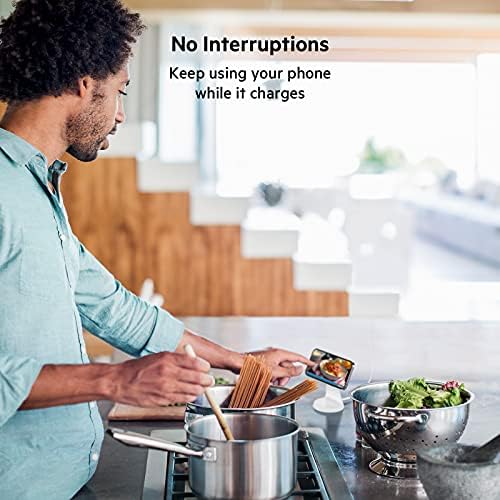 Belkin Magnetic Wireless Charging Stand – Ultra-Fast Mag Safe Charger for i Phone 12, 13, and 14 – Effortless Magnetic Alignment & Integrated Power Supply – Stylish White Design for Modern Environments – Streamlined Wireless Charging Solution for Enhanced User Experience and Aesthetic Appeal
