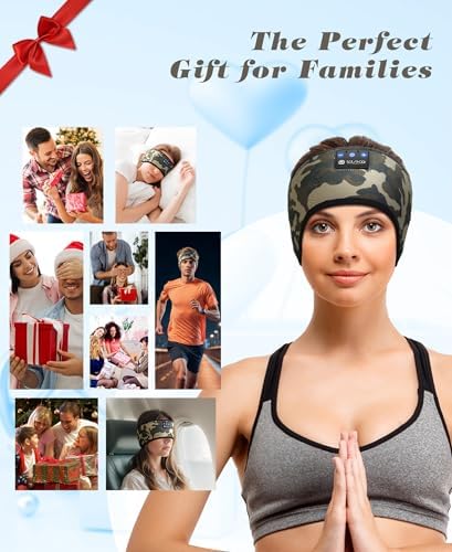 Ultimate Bluetooth 5.4 Sleep Headband Headphones – Designed for Side Sleepers, Unmatched Comfort for Active Lifestyles, Superior Sound Quality, Ergonomic Fit for Enhanced Relaxation, Ideal Tech Gift for Music and Podcast Enthusiasts