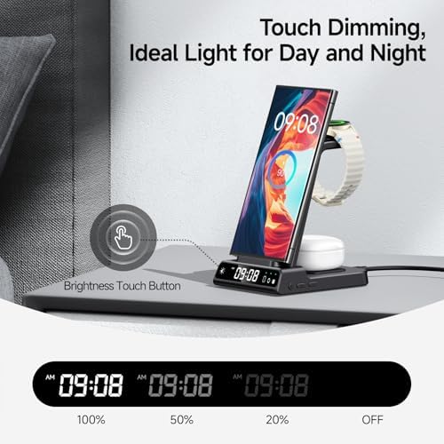 Samsung 3-in-1 Wireless Charging Hub: Streamlined Fast Charging for Galaxy S24 Ultra, Galaxy Watch & Buds – Elevate Your Charging Game with Ultimate Device Compatibility and Sleek Design
