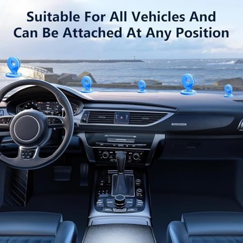 Vacuum Magnetic Phone Holder for Car, Electric Vacuum Suction Magnetic Car Phone Mount, 360 Degree Rotation Cell Phone Holder, Adjustable Vacuum Magnetic Phone Stand for Smooth Surface – Enhanced Compatibility and Speed