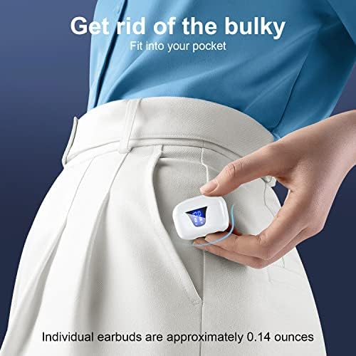 ZIUTY 2025 Wireless Earbuds – 50-Hour Playtime Bluetooth 5.3 Headphones with Deep Bass for HD Stereo Sound, IPX5 Waterproof for Active Lifestyles, Ergonomic Fit with Built-in Mic for Seamless i Phone & Android Connectivity – Elevate Your Audio Journey